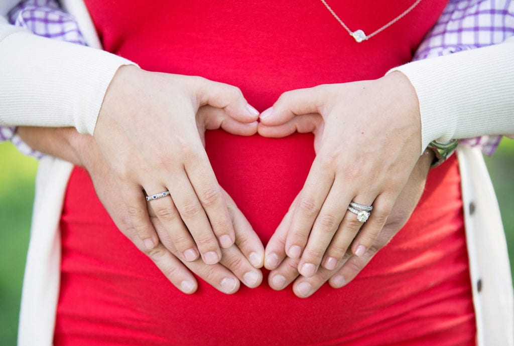 Temecula Maternity Photographer Gretchen Barros Photography Heart Hands Belly