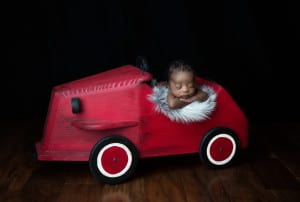 Temecula Newborn Photographer Gretchen Barros Photography Newborn in Racecar