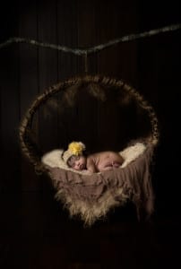 Temecula Newborn Photographer Gretchen Barros Photography Newborn in Swing