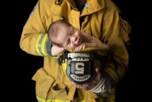 Temecula Newborn Photographer Gretchen Barros Photography Newborn In Firefighter Hat