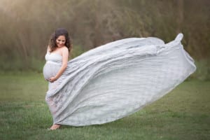 Temecula Maternity Photographer Gretchen Barros Photography Flowing Grey Dress