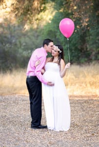 Temecula Maternity Photographer Gretchen Barros Photography Pink Balloon