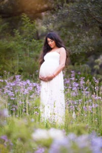 Vancouver_WA_Newborn_Photographer_Gretchen_Barros_Photography_Maternity_Purple_Flowers