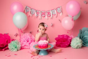 Vancouver_WA_Newborn_Photographer_Gretchen_Barros_Photography_One_Year_Pink_and_Aqua
