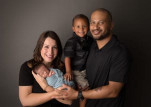 Portland Newborn Photographer family with two boys