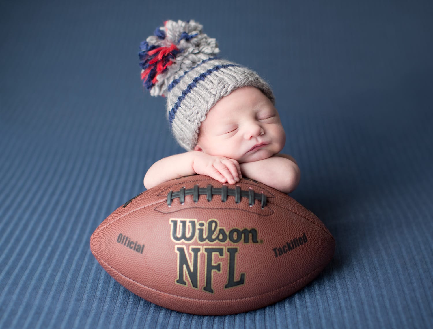 Portland Newborn Photographer Bay on Football