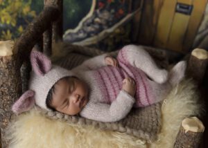 Vancouver WA Newborn Photographer Piglet Costume