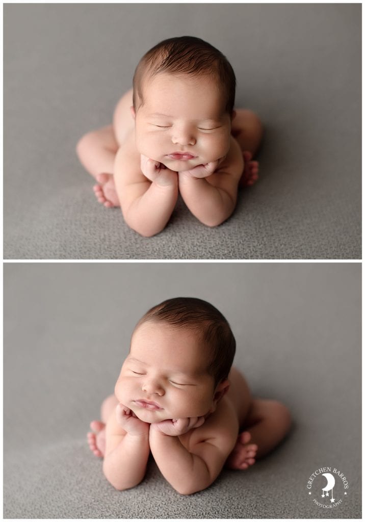 Portland Baby Photographer Gretchen Barros Photography Froggy Pose