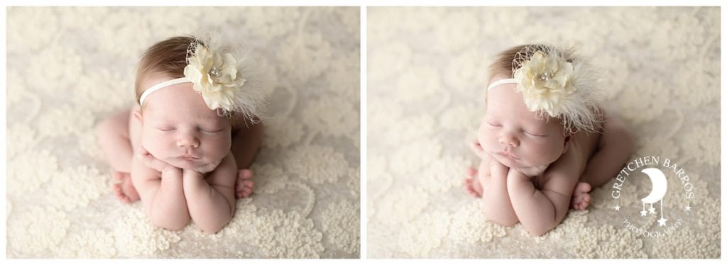 Newborn Baby Photographer Portland Oregon Froggy Pose